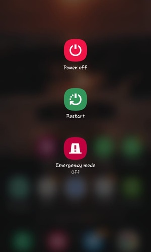 Botón de encendido del teléfono Samsung