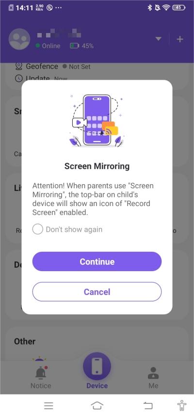 Screen mirroring