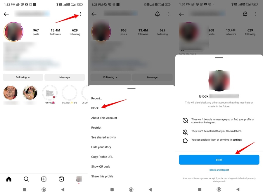 Blockiere-jemanden-auf-Instagram-App