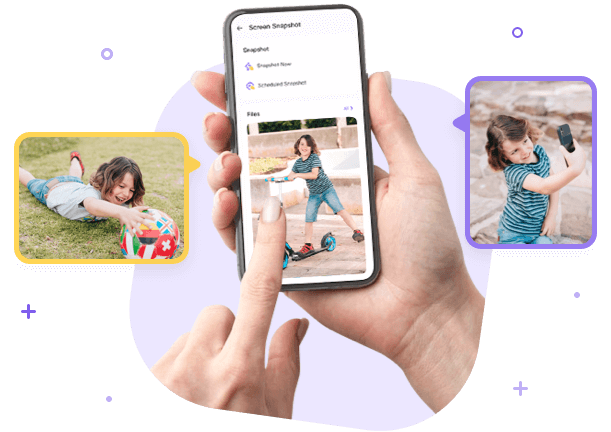 use snapshot to capture the moments and interact with your kids more