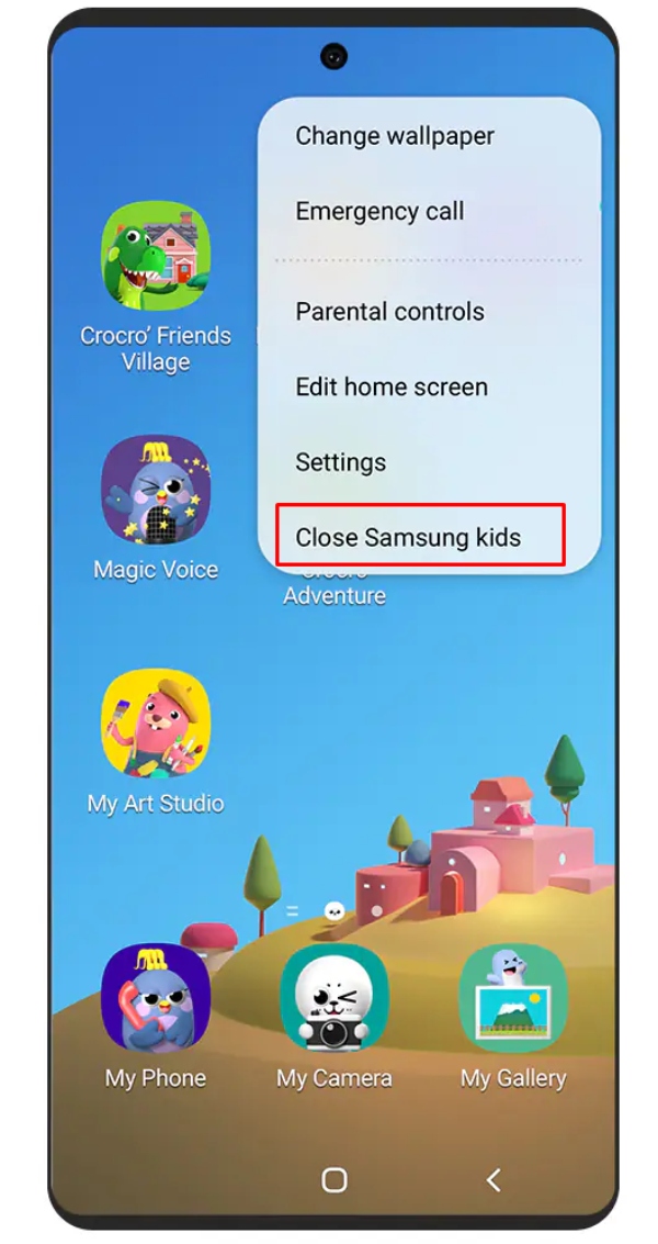 Samsung Kids&#39;i kapatın