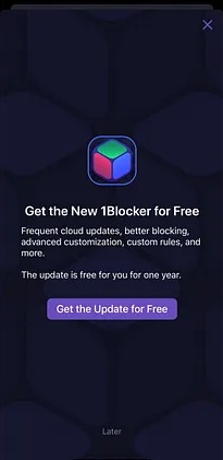 1Blocker, program za blokiranje oglasa za iPhone 