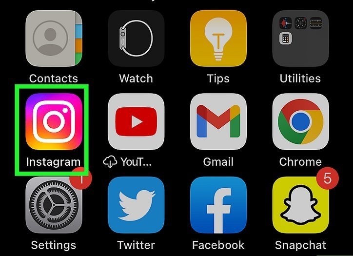 Acesse o aplicativo Instagram
