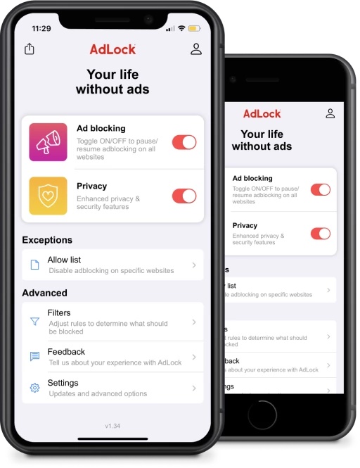 AdLock, an ad blocker for iphone 