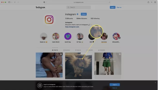 Instagram-Benutzerprofil