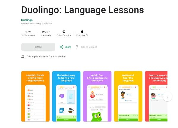 κατεβάστε το Duolingo