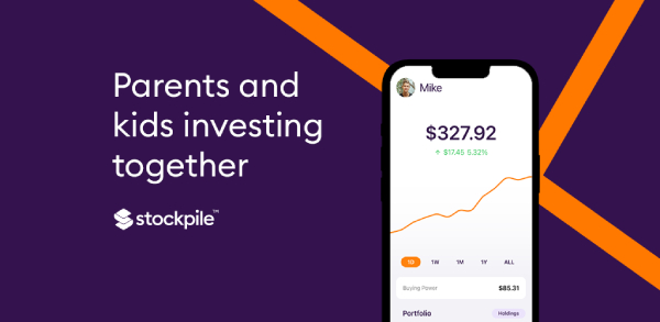 Stockpile の十代の若者向けの投資アプリ