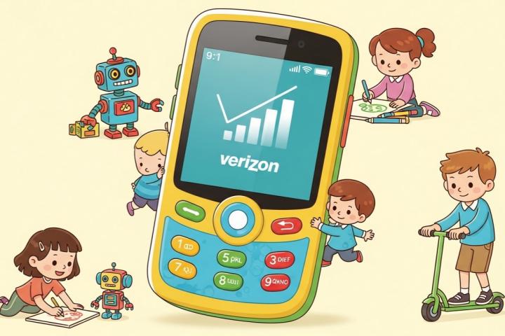 Perbandingan fitur dan manfaat ponsel anak-anak yang bekerja dengan Verizon:
