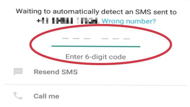 send a verification code