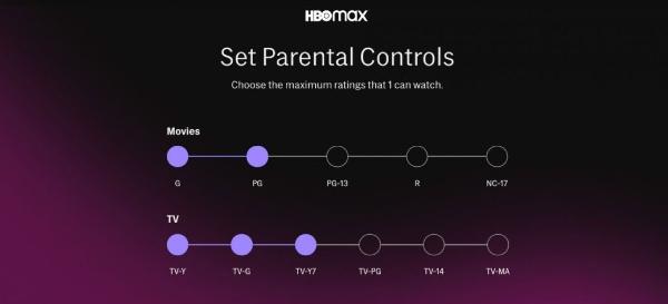 Установите родительский контроль на HBO Max