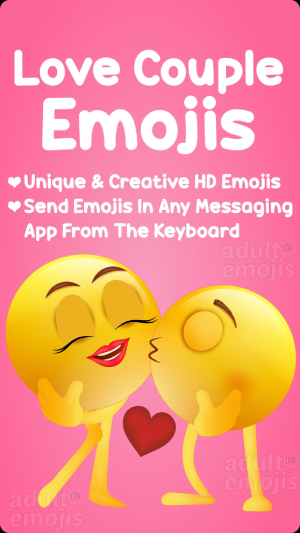 Erwachsenes Emoji für Liebhaber