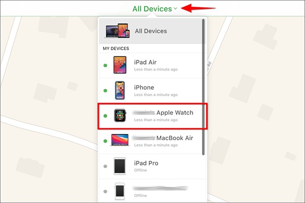 βρείτε το Apple Watch σας με το Find My 