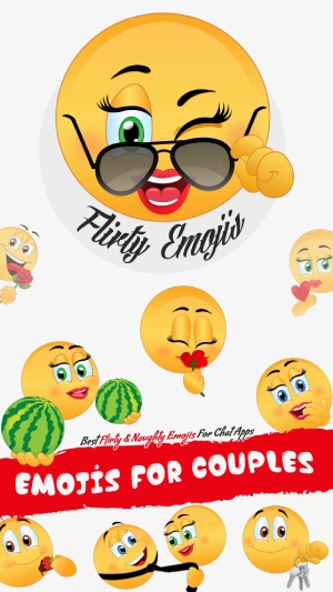Flirty Dirty Emoji – Emoticons adultos para casais