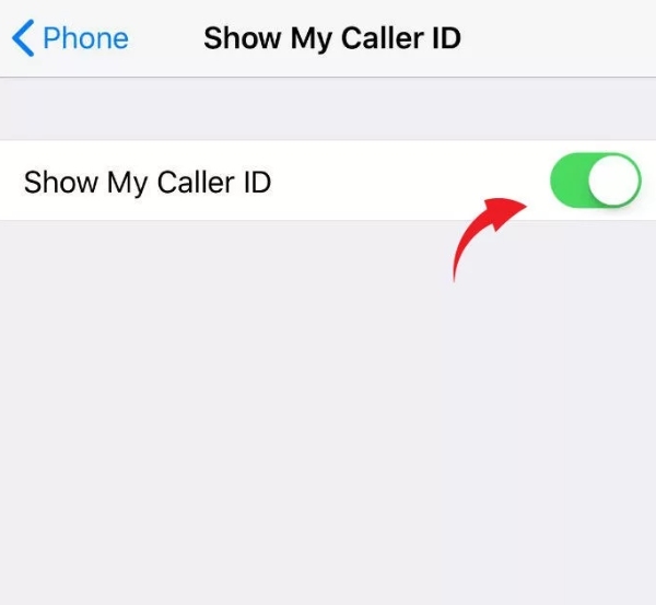 Effettua una telefonata anonima: mostra il mio ID chiamante