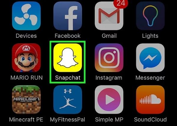 Ouvrez votre application Snapchat