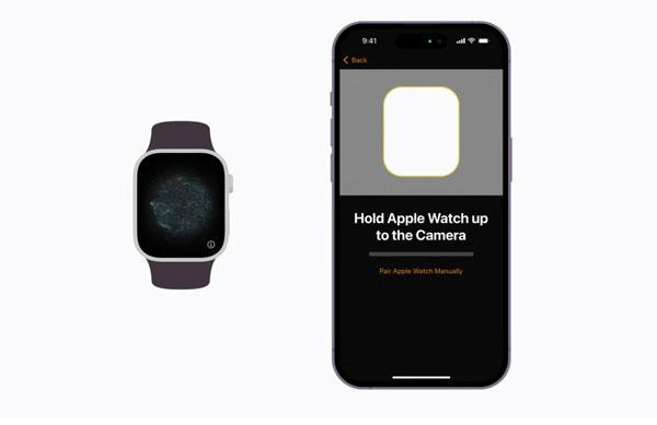 Scan the Apple Watch screen via iPhone
