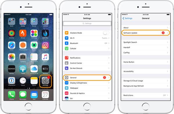 Passaggi per aggiornare il software su iPhone