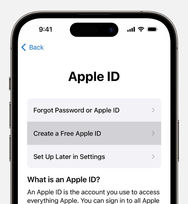 Create an Apple ID