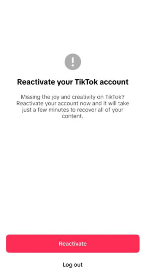 silinmiş bir TikTok hesabını kurtarma 7