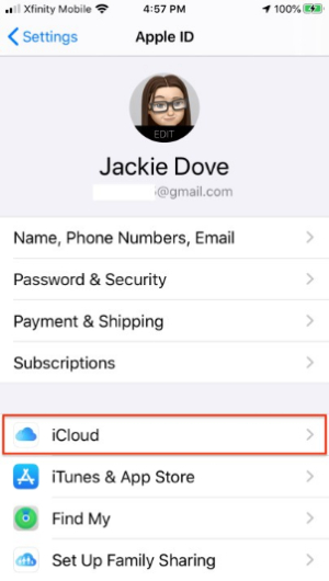obnovit smazané zprávy z iPhone pomocí iCloud 2