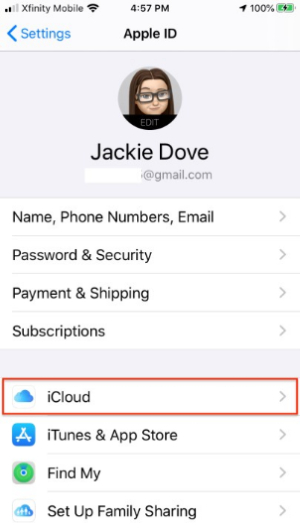 recuperar mensajes eliminados del iPhone mediante iCloud 2