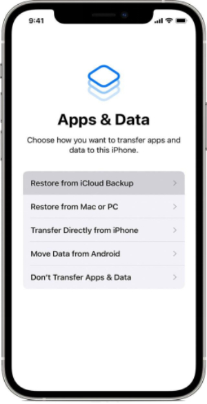 obnovit smazané zprávy z iPhone pomocí iCloud 7