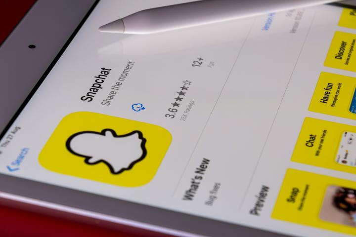 tangkapan layar notifikasi di Snapchat