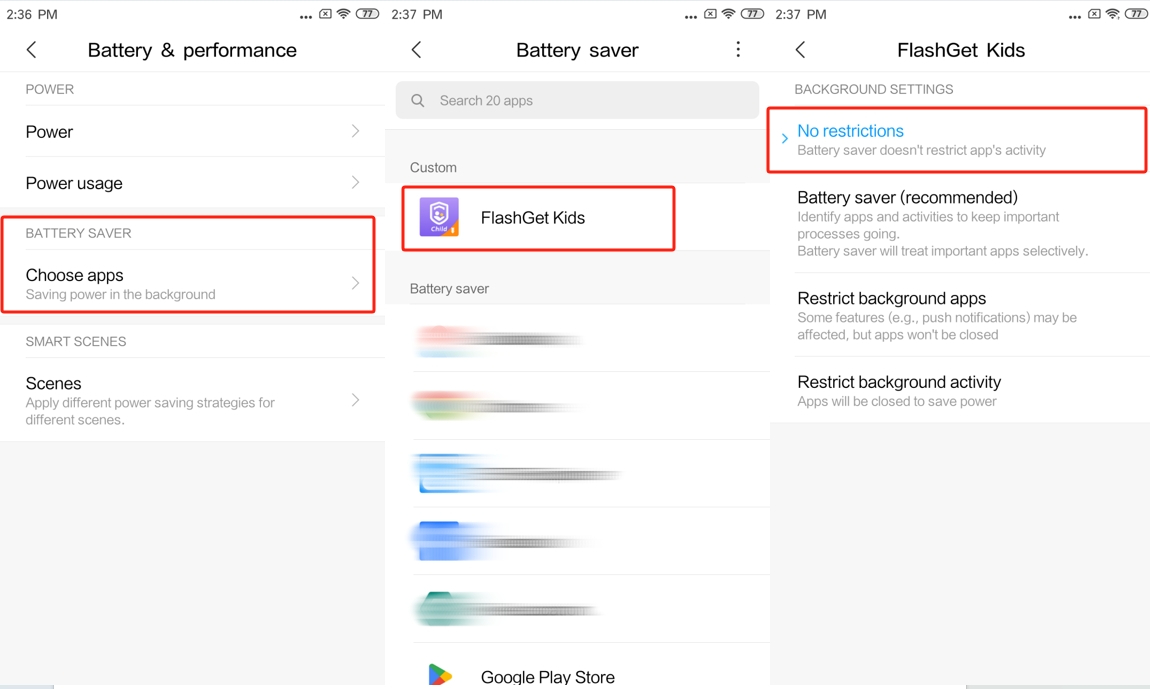 Xiaomi MIUI 10 keine Einschränkungen