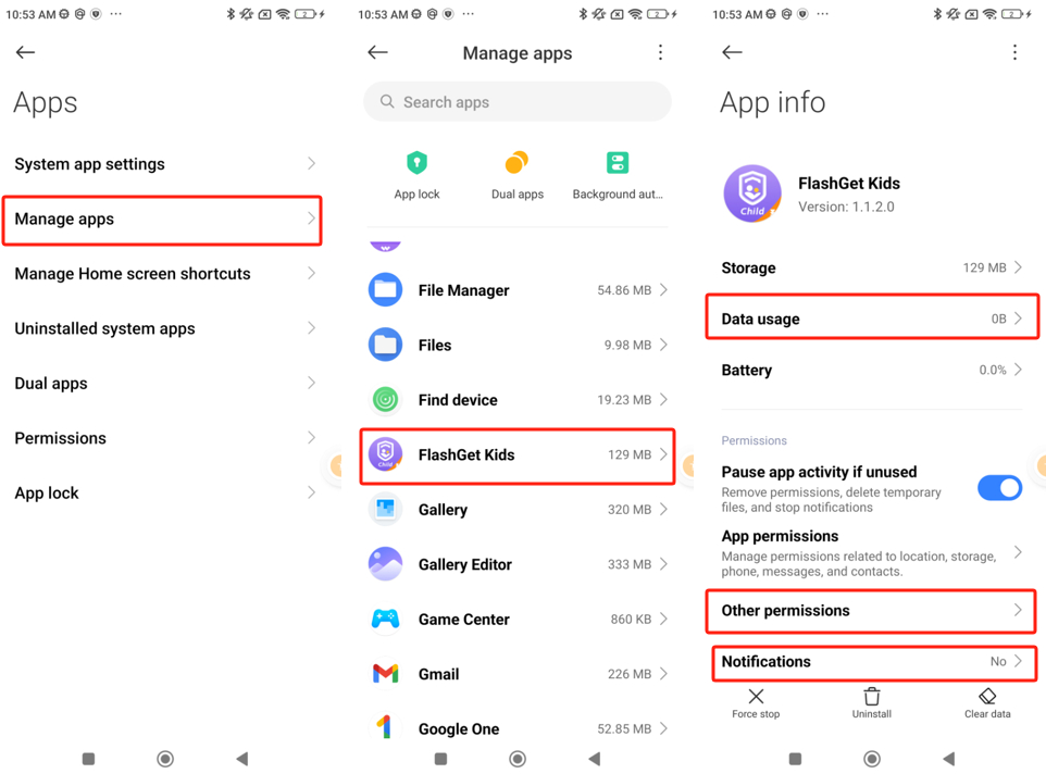 Xiaomi MIUI 14 app-informatione