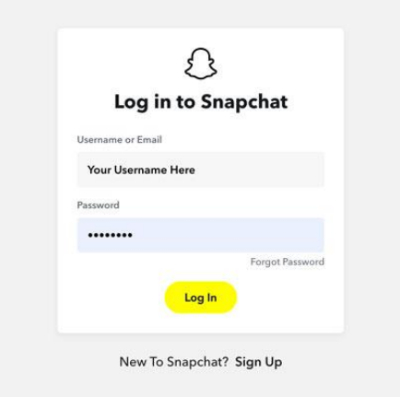 Reset the Snapchat password via text message 1