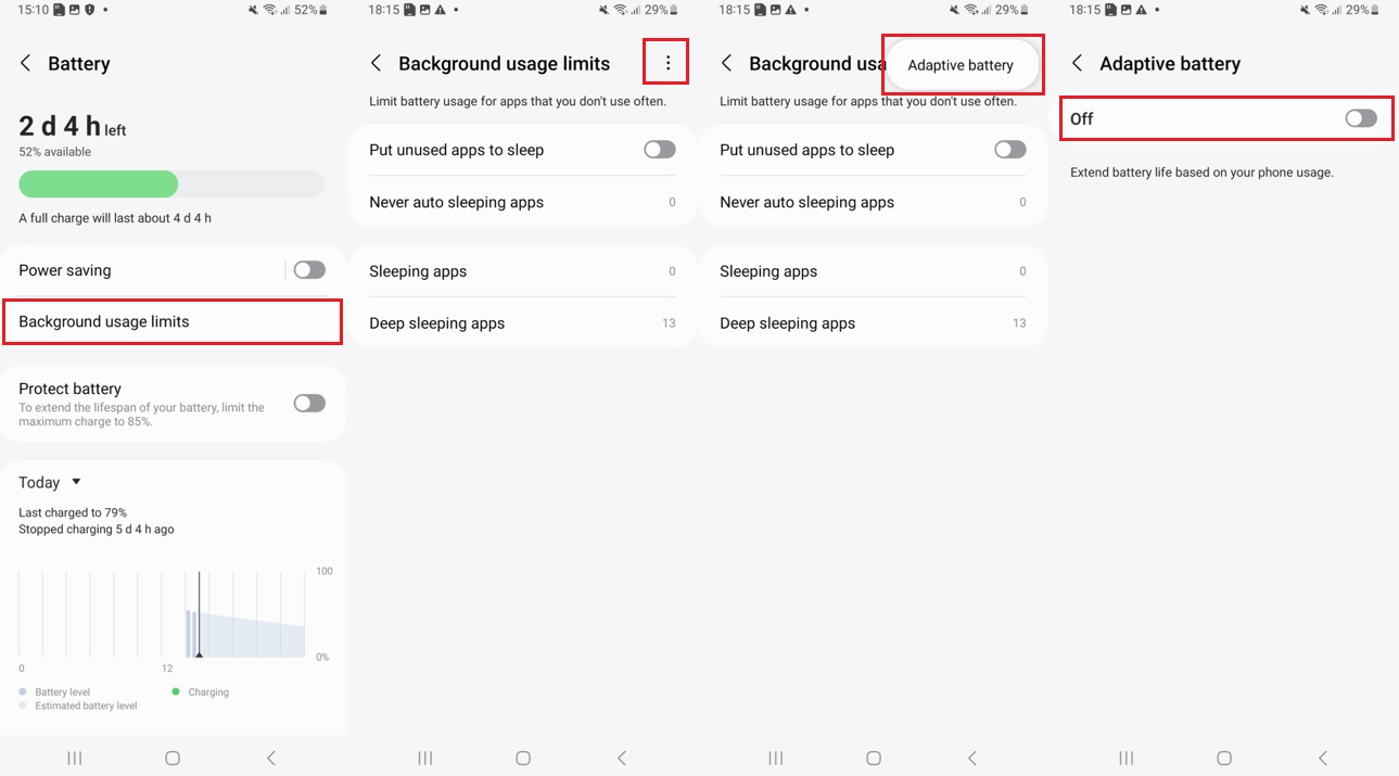 Samsung 13 Adaptive แบตเตอรี่