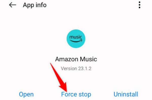 Langkah-langkah untuk memperbaiki Aplikasi Amazon Music tidak berfungsi 4