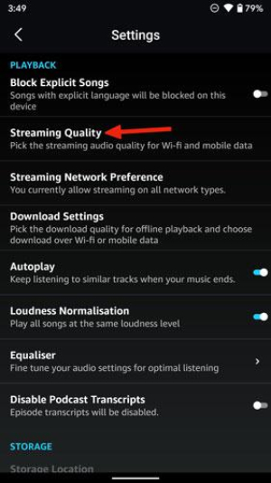 Etapas para consertar o aplicativo Amazon Music que não funciona 6