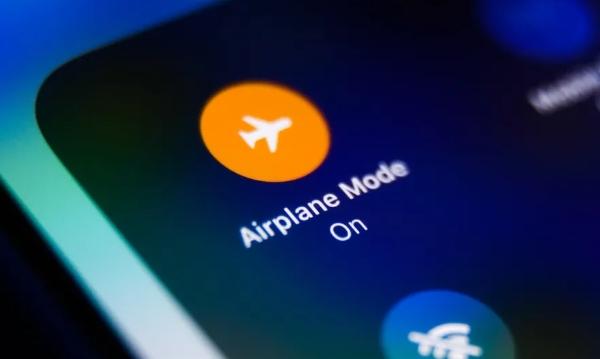 Tap on the Airplane icon