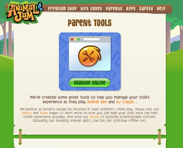 Animal Jam の親ツール