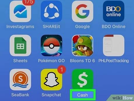 Cash App menu