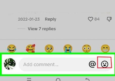 Comment accéder à la liste d&#39;emojis TikTok 3