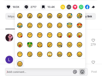 Cómo acceder a la lista de emojis de TikTok 4