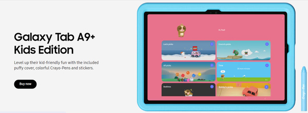 Samsung Galaxy Tab A phiên bản dành cho trẻ em