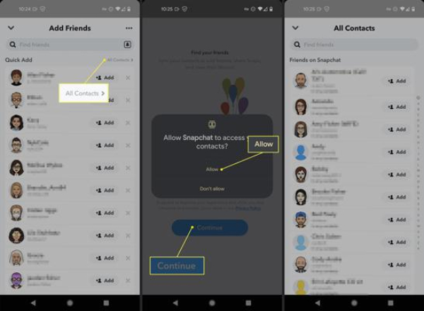 add Snapchat friends from contacts 3