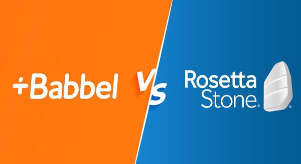 Babbel contre la pierre de Rosette