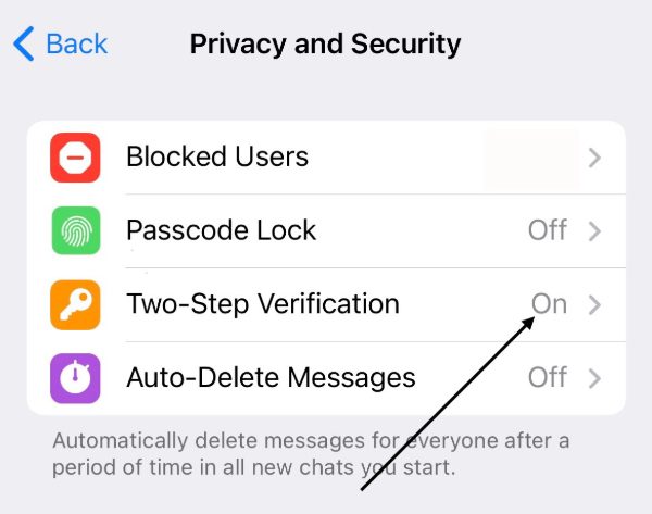 enable Two-step verification 