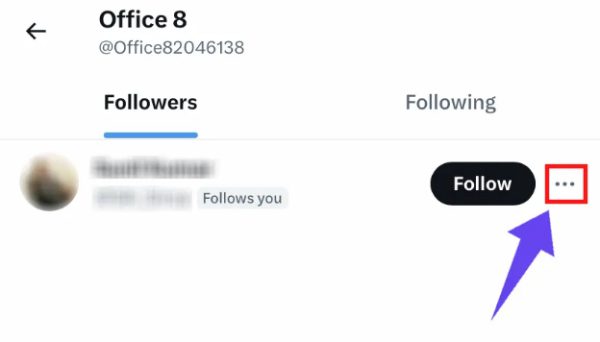 How to remove Twitter followers on mobile 5