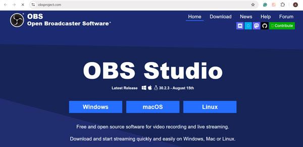 OBS Studio per lo streaming su Kick