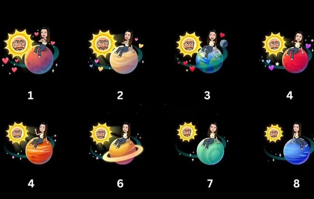 Orden de los planetas de Snapchat