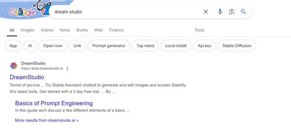 Selecting online platform of stable diffusion