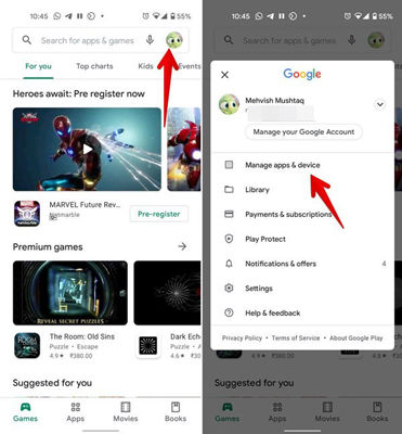 melihat aplikasi yang baru diunduh di Android