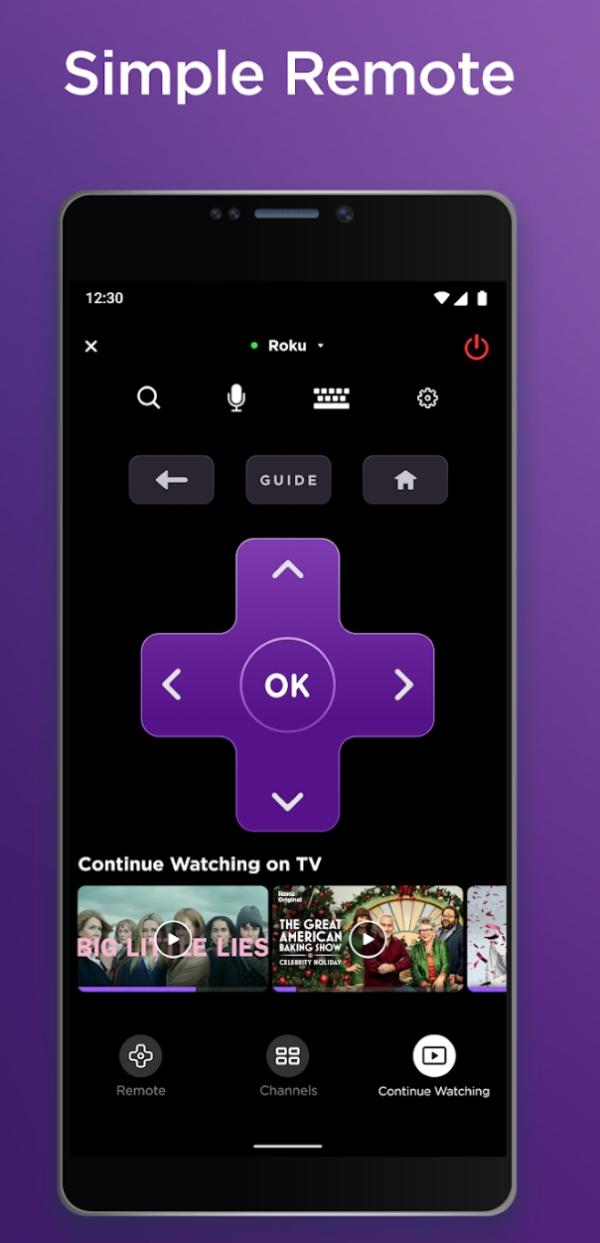 use la aplicación móvil Roku como control remoto