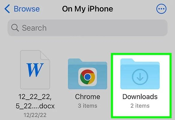 where are downloaded files on iphone or ipad 2