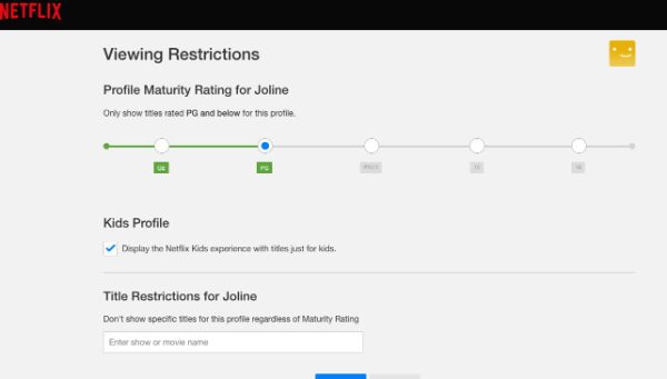 ενεργοποιήστε τους γονικούς ελέγχους στο Netflix